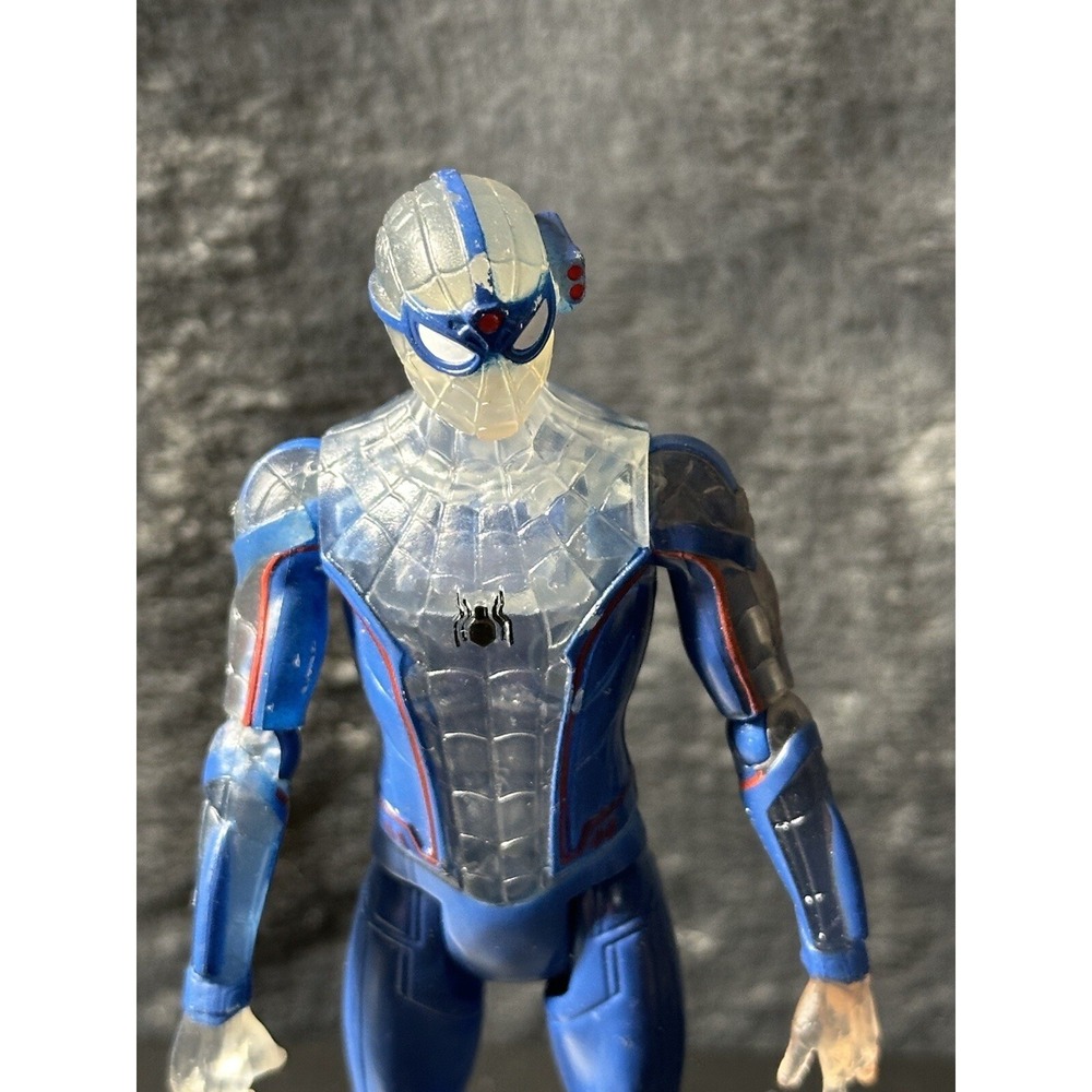 Marvel Spider-Man Far From Home Blue Translucent Stealth Suit 5" Action‎ Figure